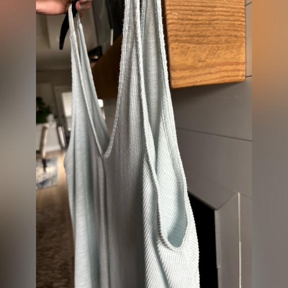 INTIMATELY FP FREE PEOPLE Soft Ribbed Swing Tank Top Light Ice Blue | Size Small - Picture 5 of 9